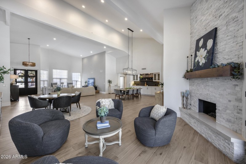 Sitting Area by Fireplace