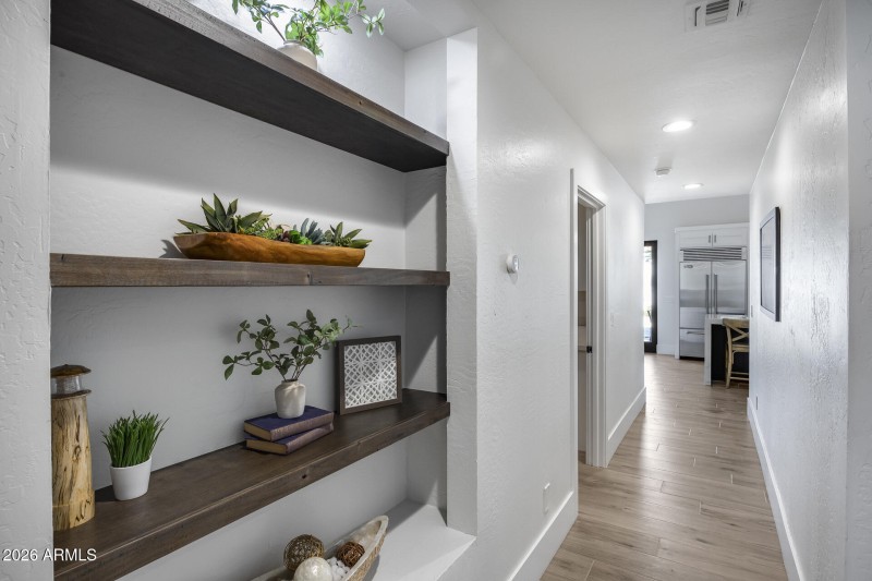 Hallway to Split Bedroom