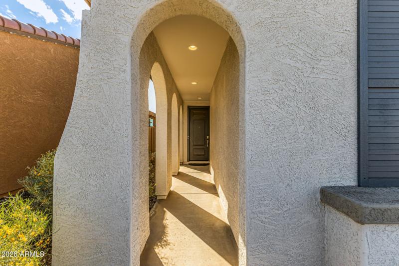 Arched Entry Front Patio