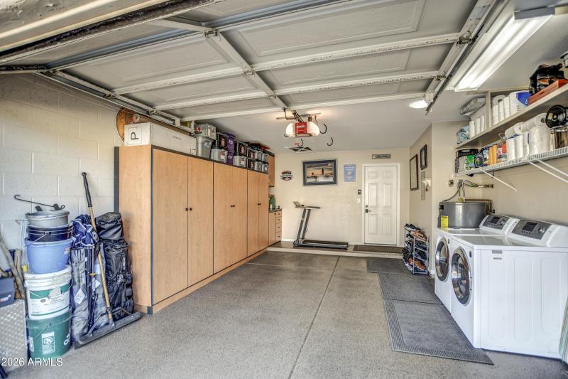 Laundry Epoxy Floor + Storage