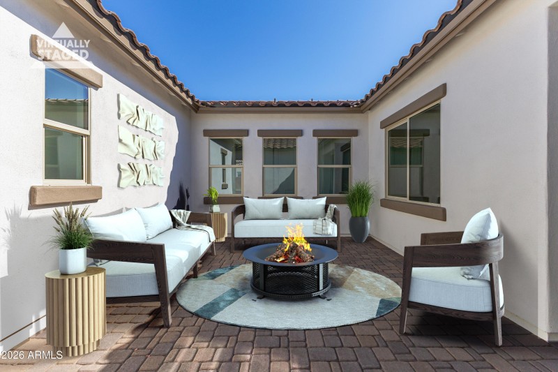 Front Courtyard Staged