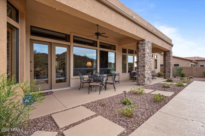 Large Extended Covered Patio