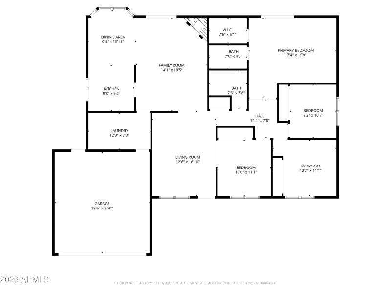 2D Floor Plan for 2224 West Manor Street