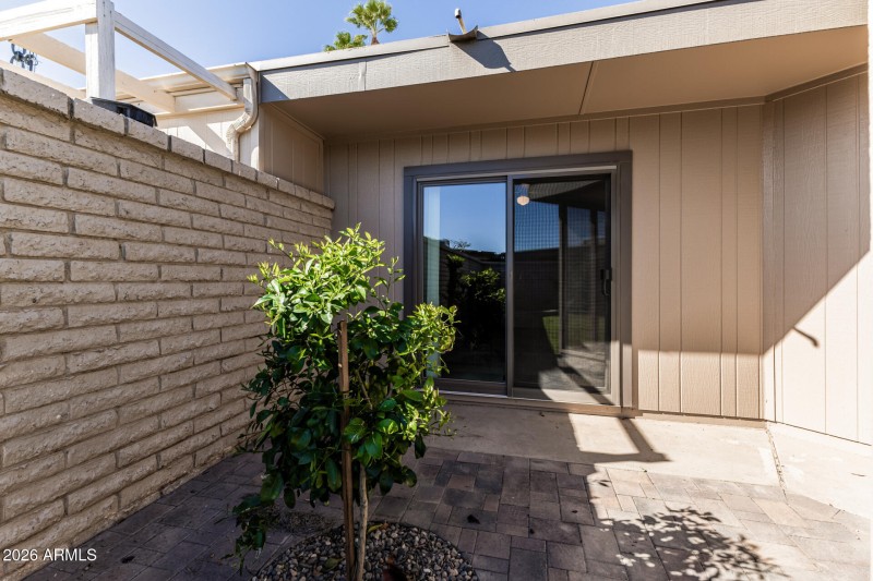 Patio Entance to Bedroom 2