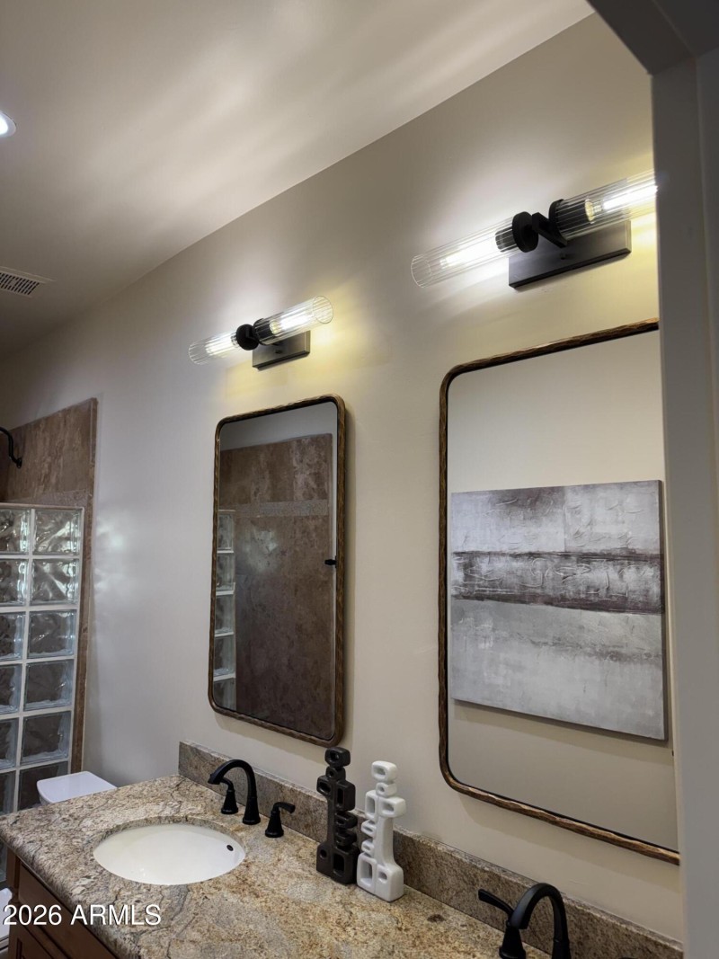 New Light Fixtures in Hall Bathroom!