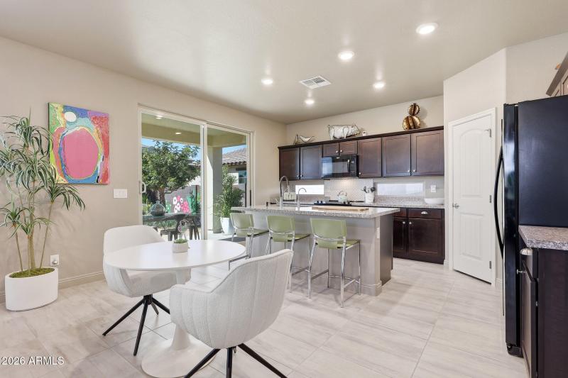 Dining in the great room