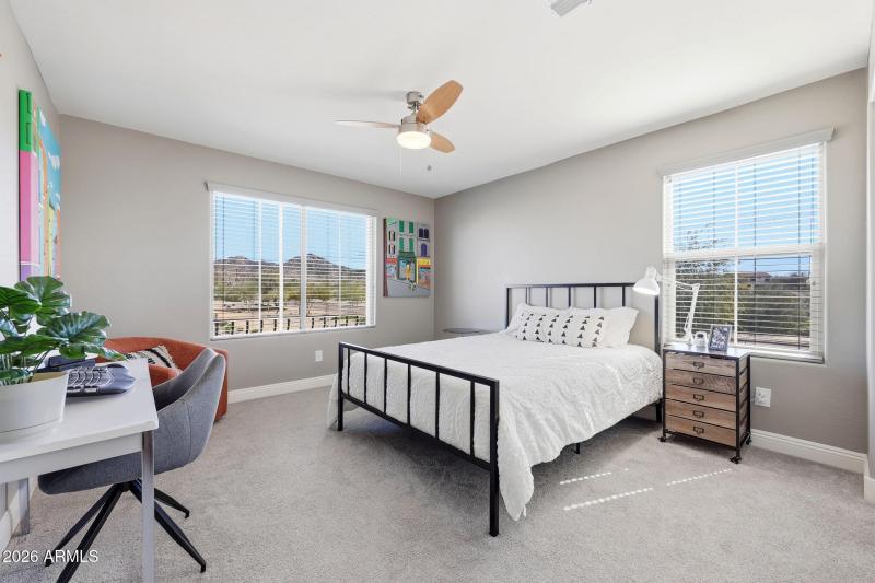 Bedroom #1 with Mountain Views