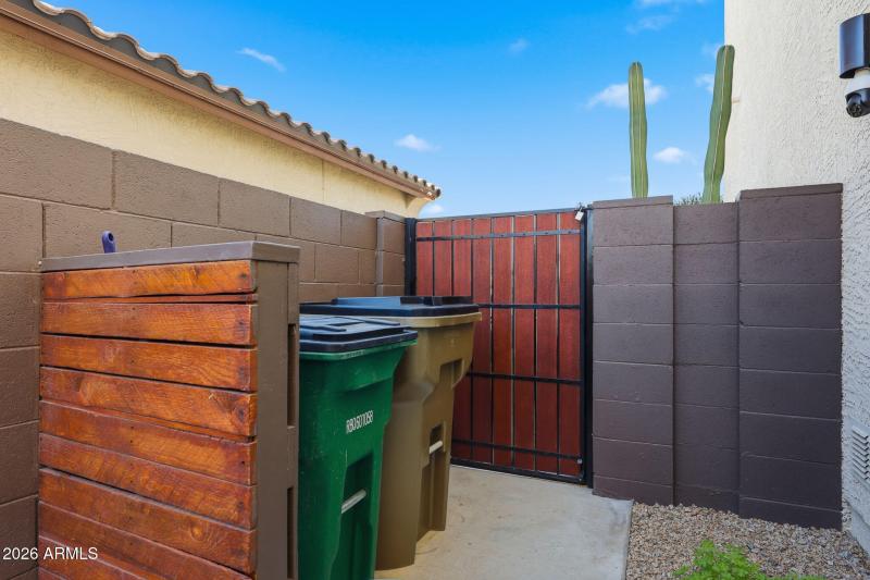 Designated Trash Can Area