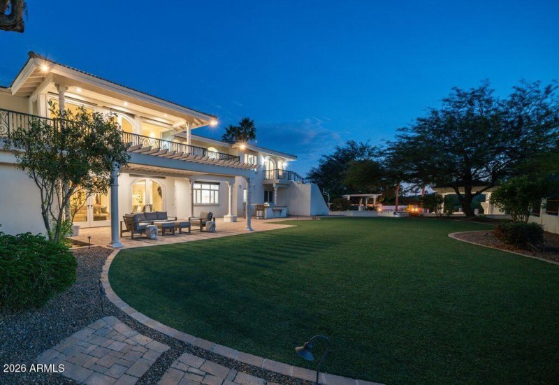 Backyard House Sunset View