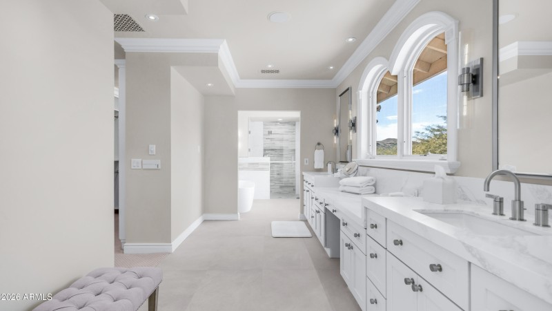 His And Hers Custom Master Vanity