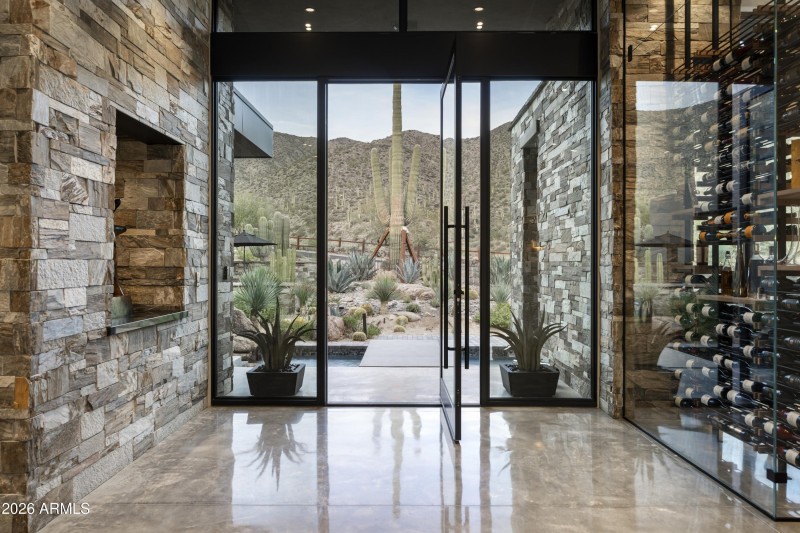 Glass Pivot Entry Door