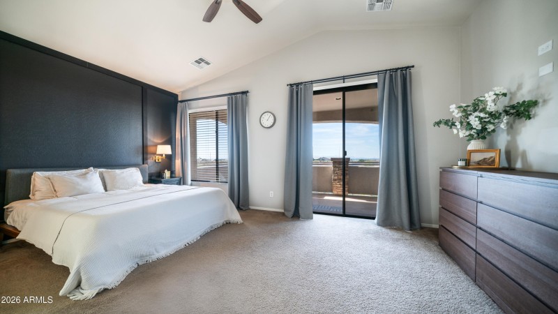 Primary Bedroom View to Balcony