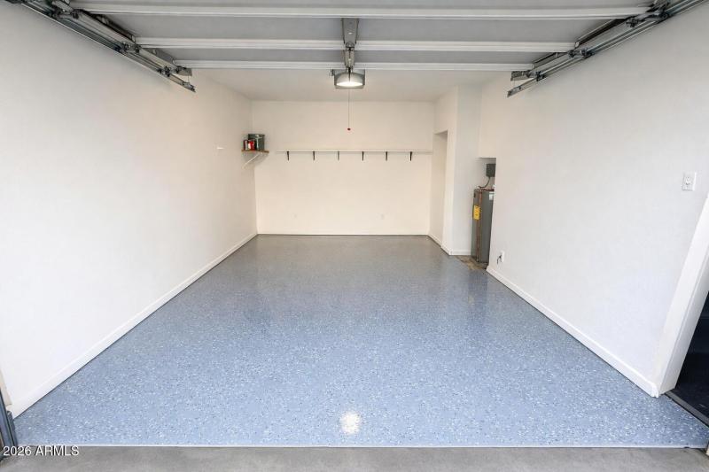 Newly redone garage floor