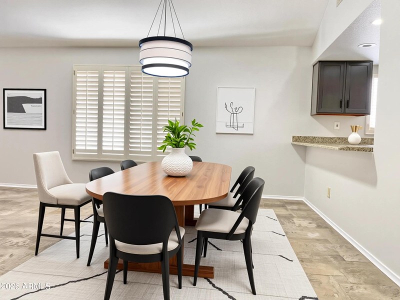 Great Room/Dining Area Virtual Staging