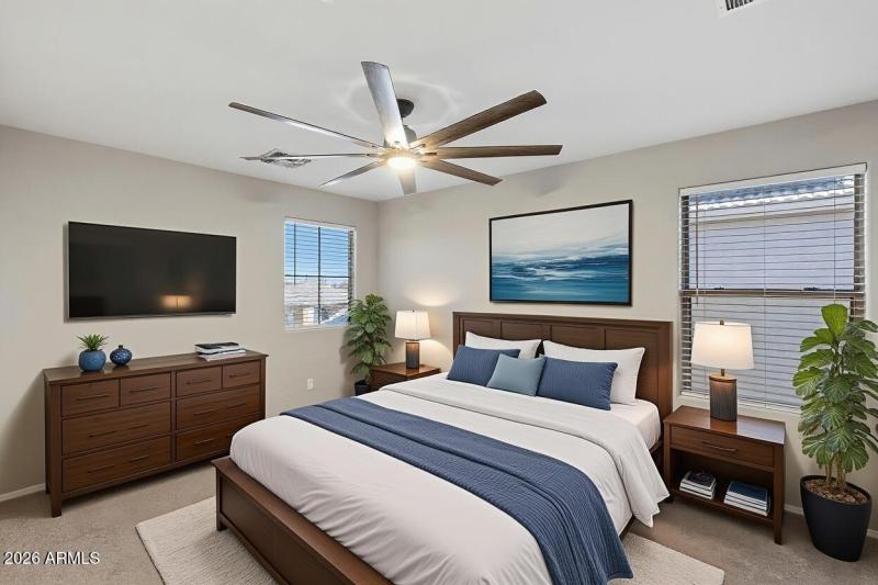 Bedroom - Virtually Staged