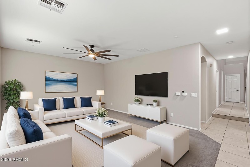 Living Room - Virtually Staged