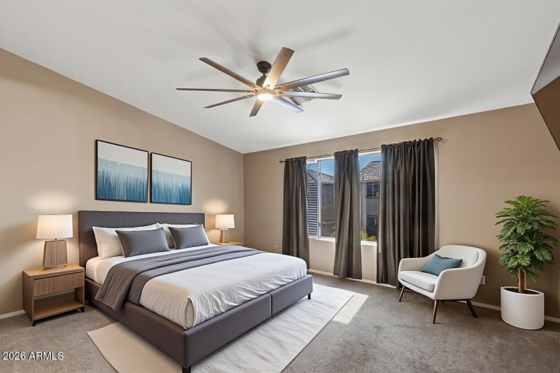 Master Bedroom - Virtually Staged