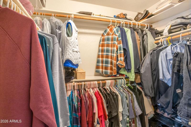 Primary walk in closet