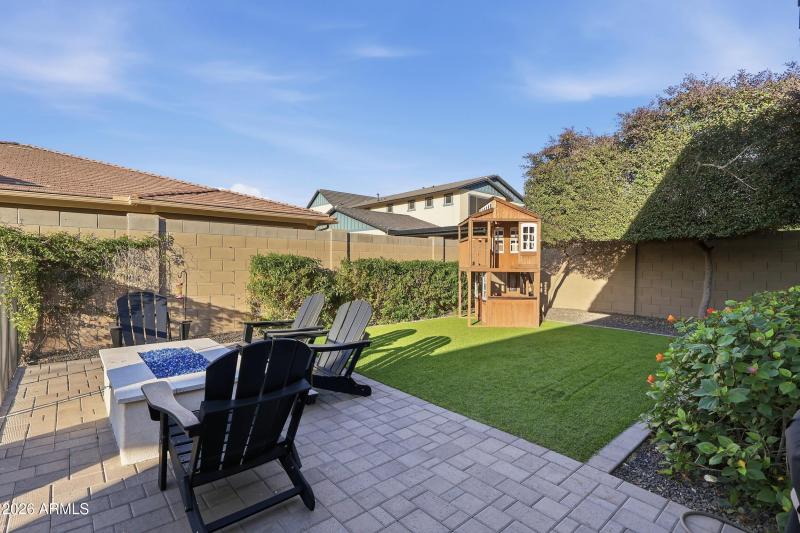 Fire Pit Area of Backyard