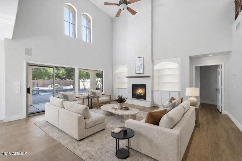 Bright family gathering space