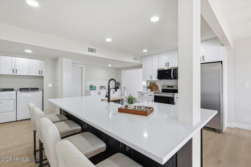 Massive island kitchen