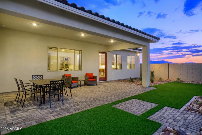 VERY LARGE BACK PATIO