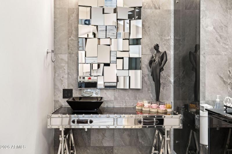 Powder Room w/ Statement Mirror