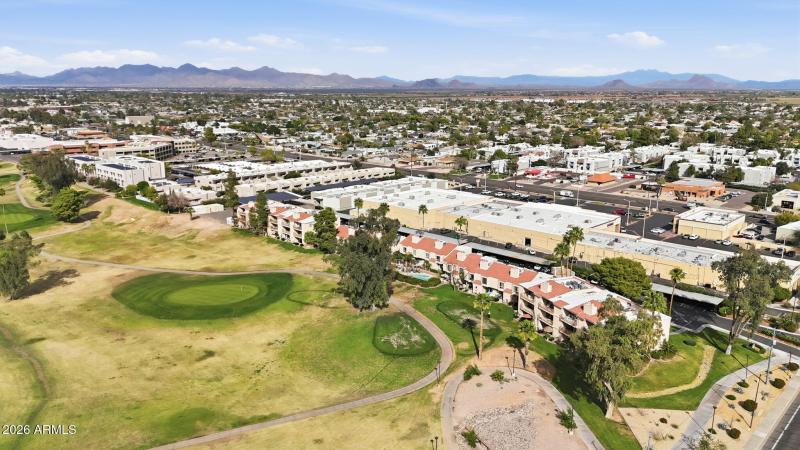 Community Golf Course Aerial View