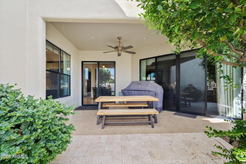 Covered Patio off Game & Theater Room