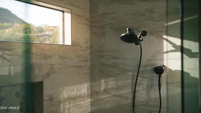 Primary Shower with Natural Light