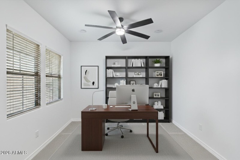 Office/Den - Digitally Rendering