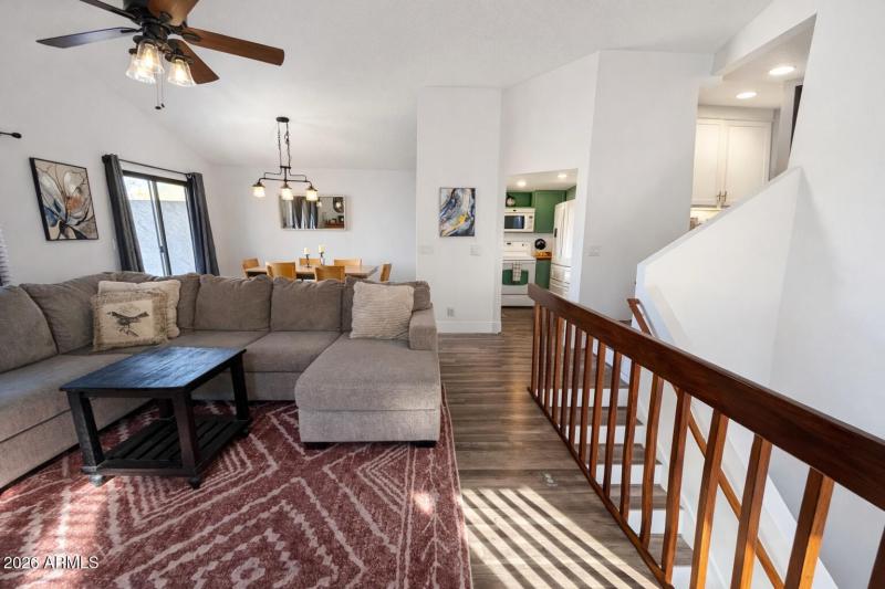 Modern living space with natural light