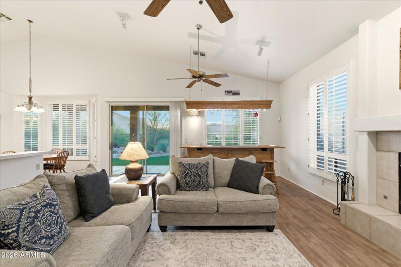 FR w Fireplace & Patio Access