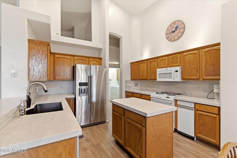 Center Island & Tall Ceilings