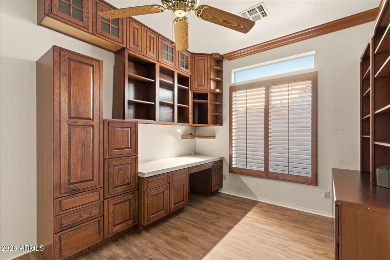 Extensive Built-Ins & Shutters