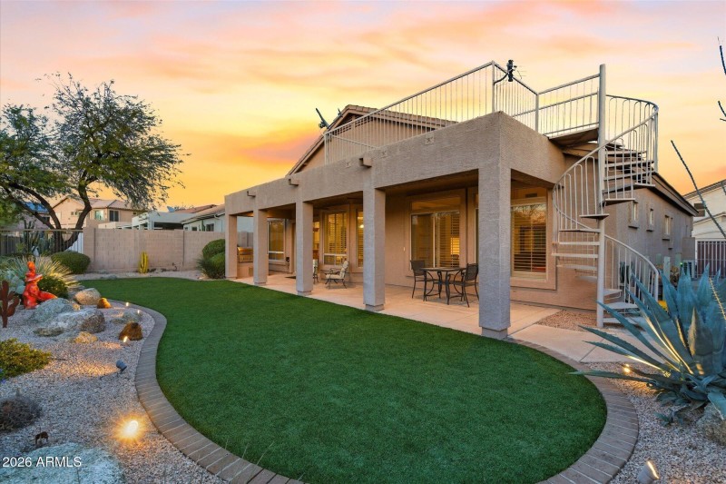Backyard w Covered Patio & View Deck
