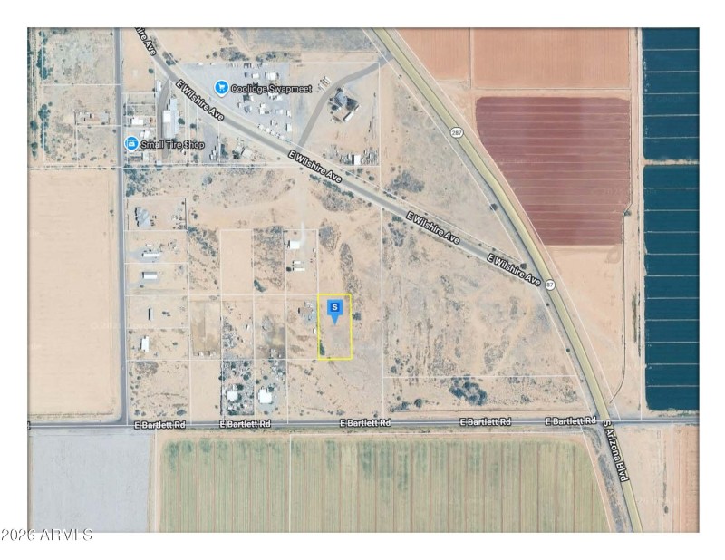 Map of area and property