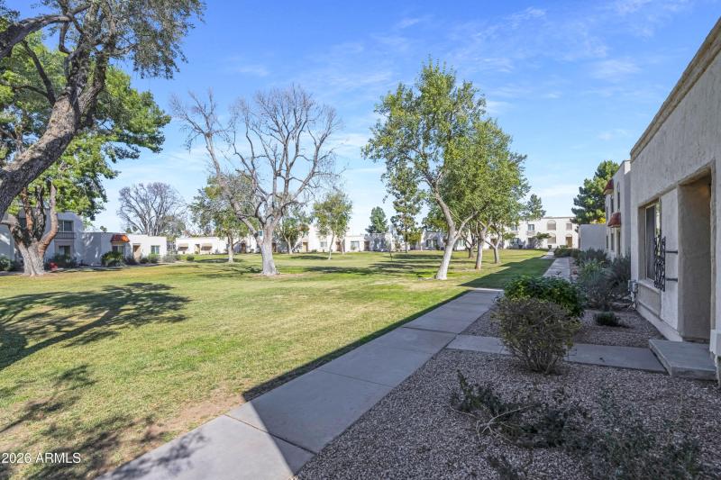 Great open space outside your front door