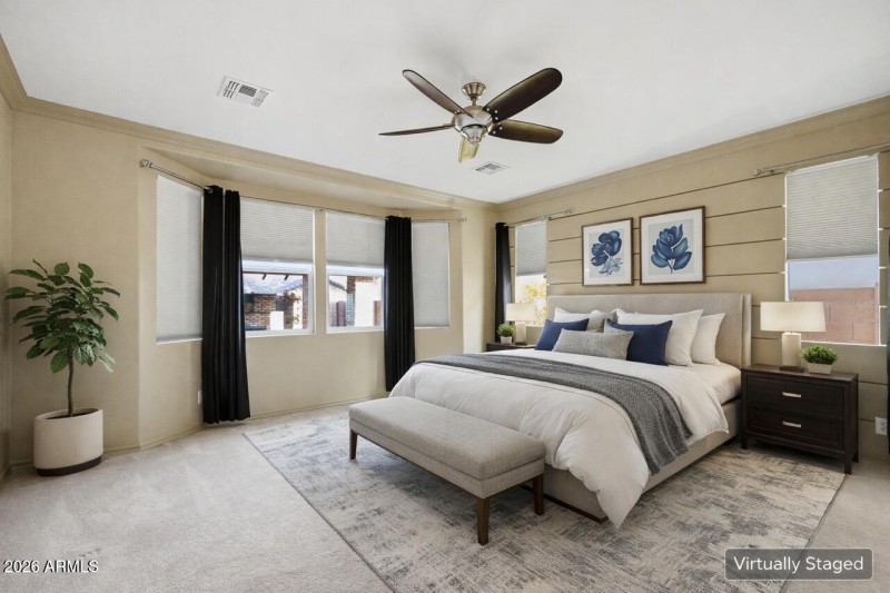 Primary Bedroom - Virtually Staged