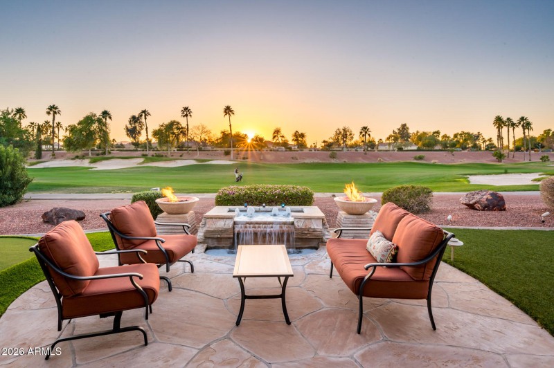Conversation Area with Water Feature