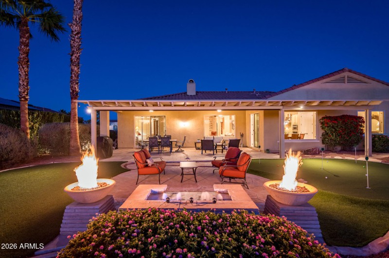 Twilight with Fire Features