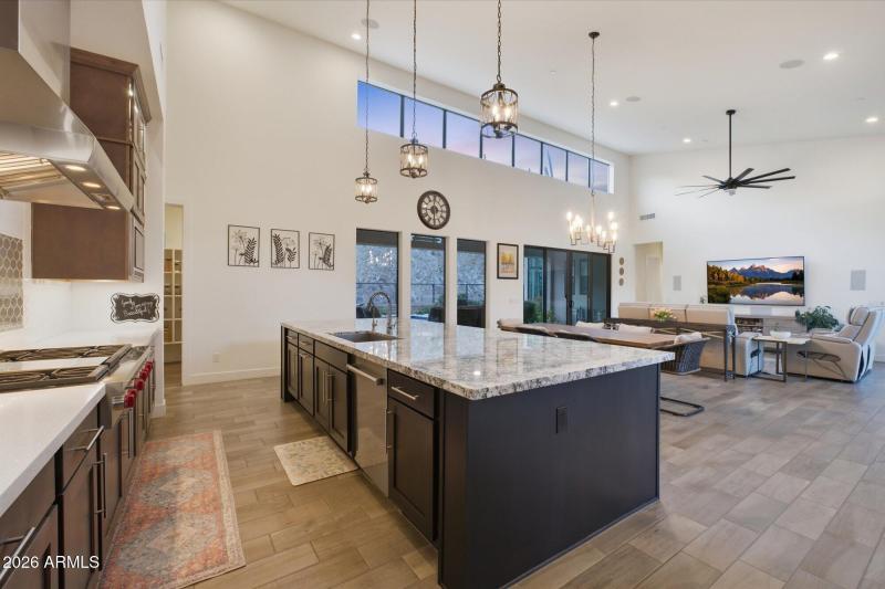 Kitchen Flowing into FamilyRoom