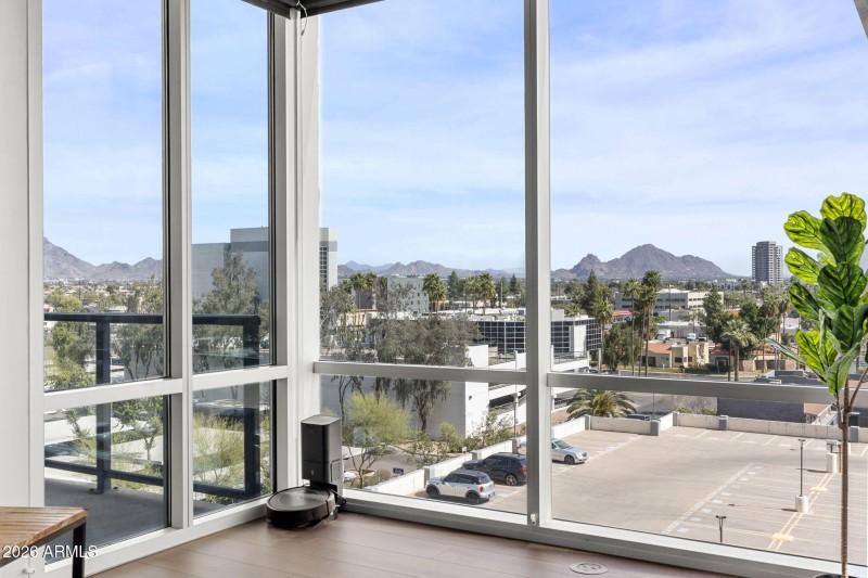 Floor to ceiling glass walls