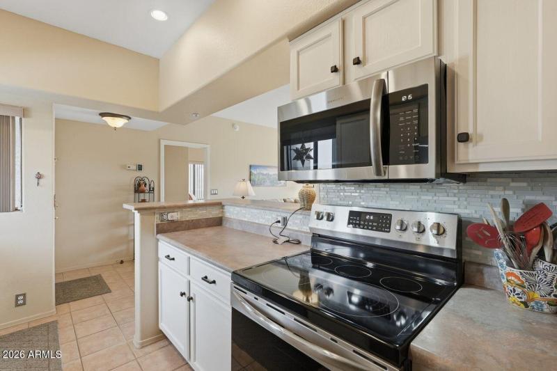 Pull out trays in some cabinets