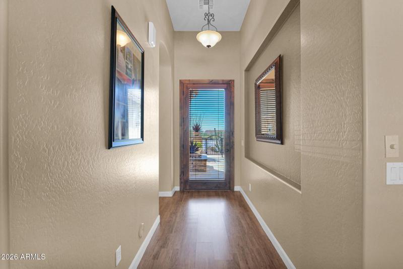 Entryway with view of Courtyard