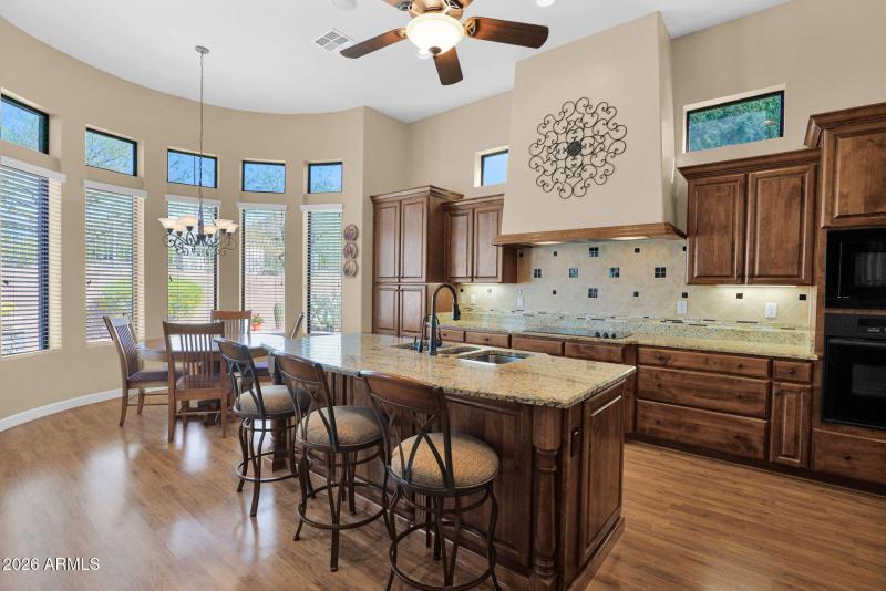 Large gourmet kitchen