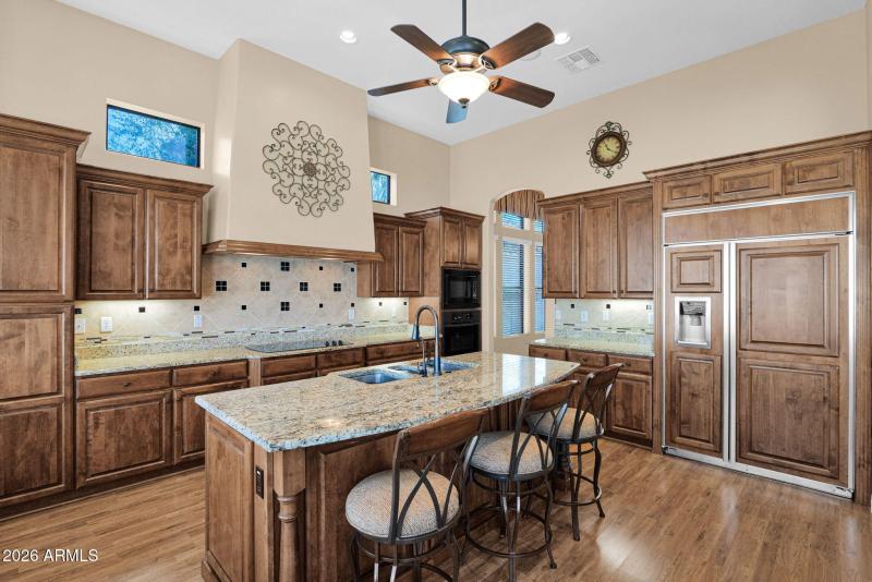 Upgraded Oakcraft alder wood cabinets