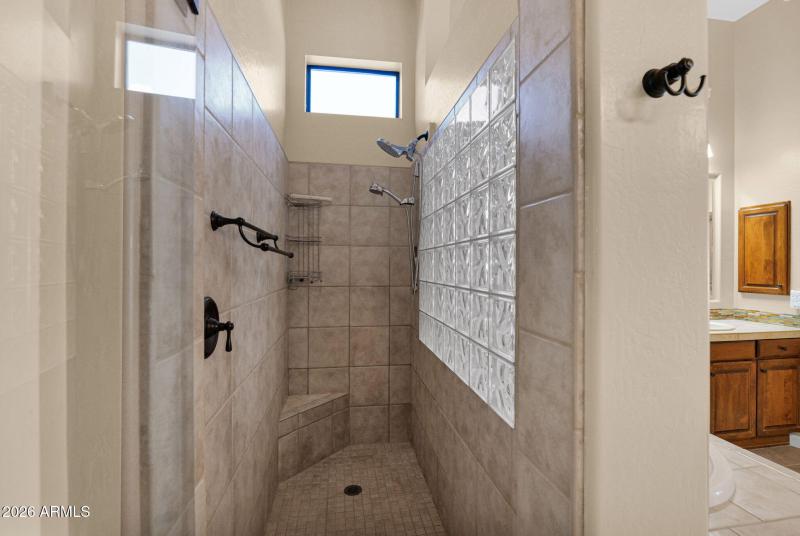Primary bathroom walk-in shower
