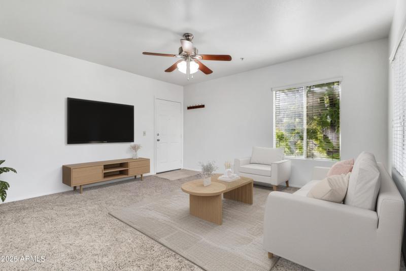 Virtually Staged Great Room