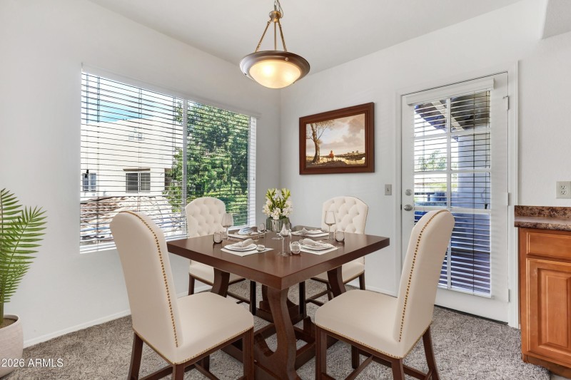 Virtually Staged Dining Room